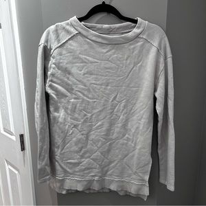 Anthropologie Pilcro Oatmeal Colored Long Sleeve Top-  XS